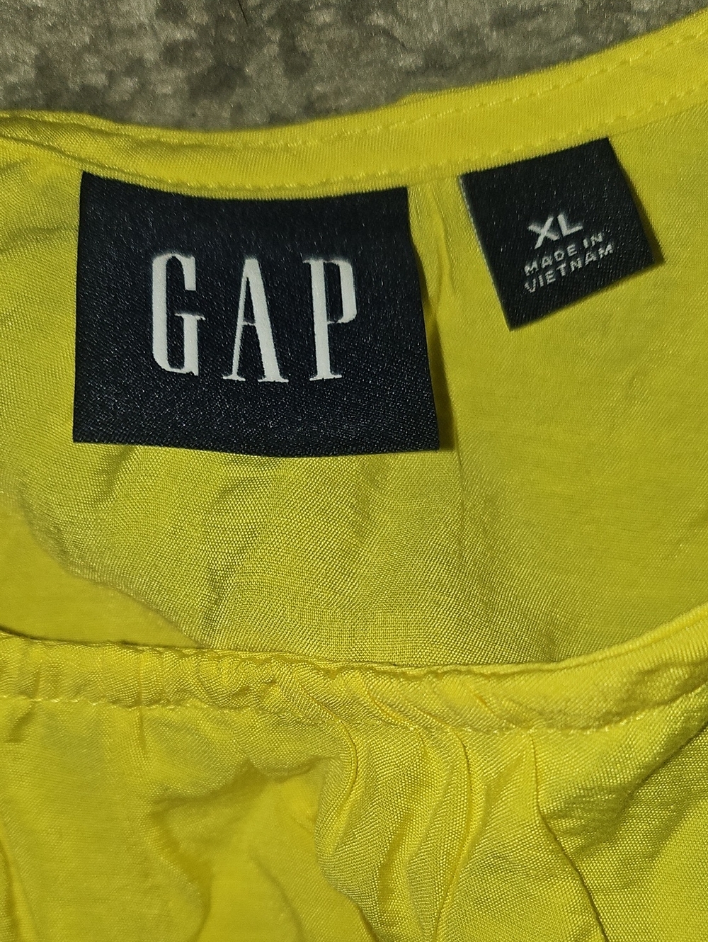 Gap Side-Tie Cutout Yellow Dress XL - Picture 3 of 9